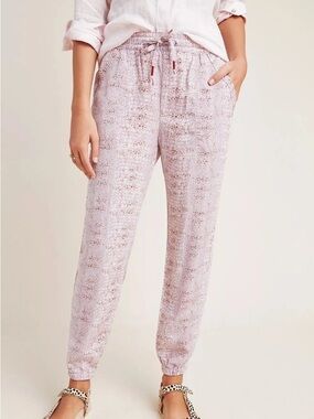 Anthropologie Light Pink Orana Lyocell Joggers